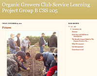 Organic growers club service learning project